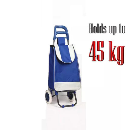35L Folding Shopping Trolley with Waterproof Bag