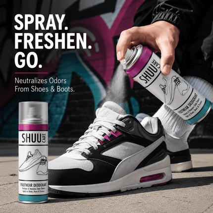 Shoe & Boot Deodorant Spray 250ML Odour Remover Foot Smell Neutralizer Fresh Fragrance Spray for Trainers Shoes Boots Gym Sports Footwear Hygiene Care