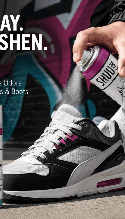 Shoe & Boot Deodorant Spray 250ML Odour Remover Foot Smell Neutralizer Fresh Fragrance Spray for Trainers Shoes Boots Gym Sports Footwear Hygiene Care