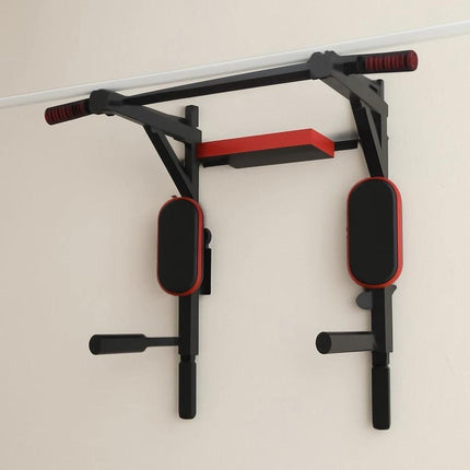 Wall Mounted Pull Up Bar with Multi Grip Handles, Steel Chin Up & Dip Training Station for Home Gym Workout, 150kg Capacity