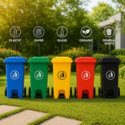 100L/120L Large Wheelie Waste Bin