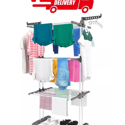 Extra Large Foldable Clothes Drying Rack – 24M Indoor & Outdoor Airer