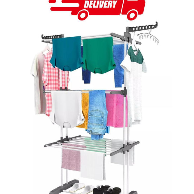 Extra Large Foldable Clothes Drying Rack – 24M Indoor & Outdoor Airer