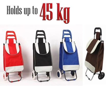 35L Folding Shopping Trolley with Waterproof Bag