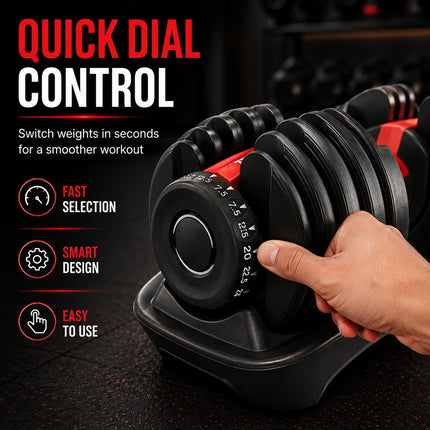 Adjustable Quick Dial Dumbbell – 24kg/40kg