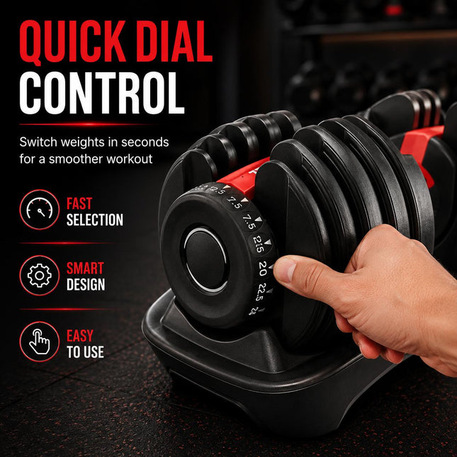 Adjustable Quick Dial Dumbbell – 24kg/40kg