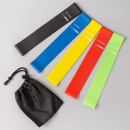 Resistance Bands Set 5 Levels Pull Up Assist Bands Yoga Fitness Exercise Workout Training Latex Loop Bands for Gym Home Strength Training Mobility Stretching