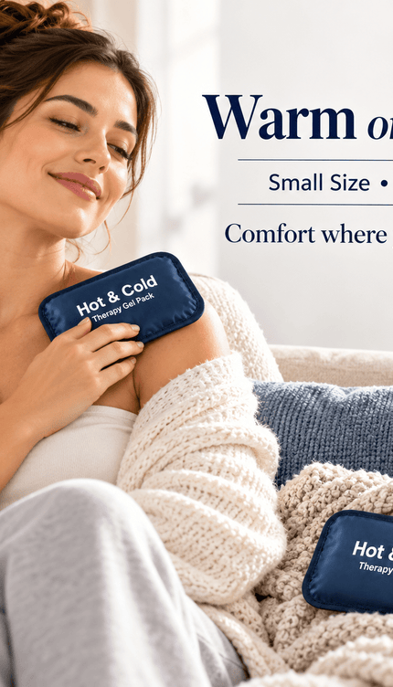 2 Pack Small Reusable Hot & Cold Gel Packs for Elbow Knee Ankle Shoulder