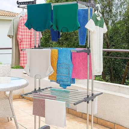 Foldable Clothes Drying Rack – Stainless Steel