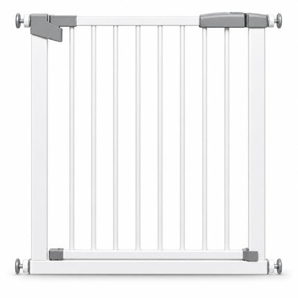 Large Baby Gate for Stairs & Doorways Pressure Mounted Auto Closing Safety Gate Double Lock Steel