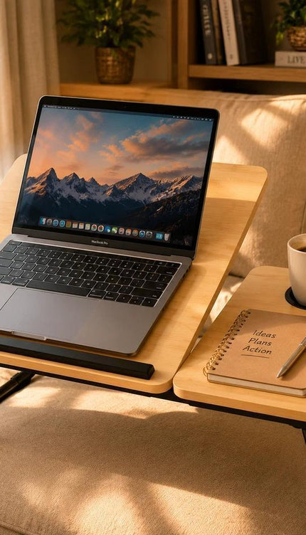 Portable Laptop Lap Desk with Cup Holder