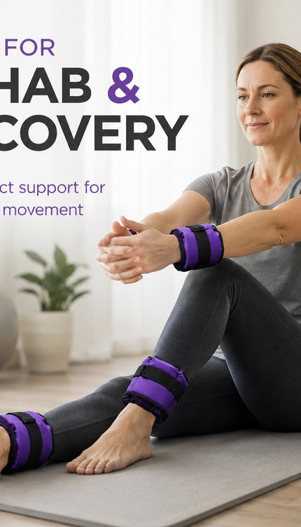 Ankle Wrist Weights Pair Purple Adjustable Leg Weights Straps for Walking Running Yoga Gym Fitness Training Home Workout 0.5kg-3kg