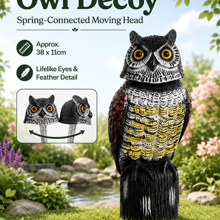 Plastic Hawk  Bird Decoy Pest Deterrent Garden Pond Pigeon Crow Cat Scarer Outdoor Ornament