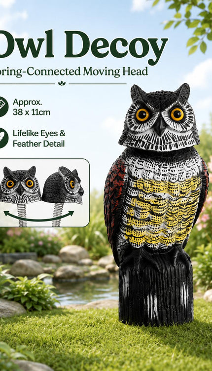 Plastic Hawk  Bird Decoy Pest Deterrent Garden Pond Pigeon Crow Cat Scarer Outdoor Ornament
