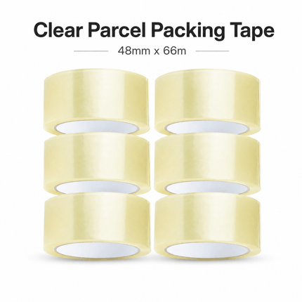 Parcel Packing Tape Strong Adhesive Box Sealing Tape 48mm × 66m for Moving Storage & Shipping