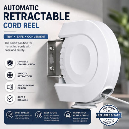Single 15M Retractable Clothes Line 15KG Heavy Duty Washing Line Wall Mounted Extendable Dryer