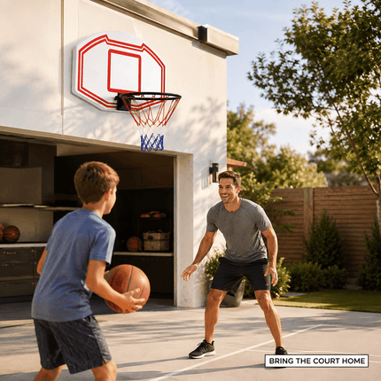 Large Wall Mounted Basketball Hoop with Backboard and Rim, Indoor Outdoor Basketball Practice and Shooting Set