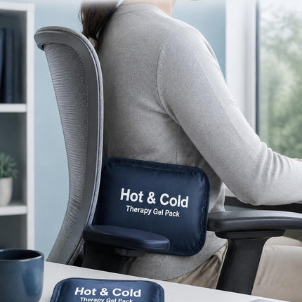 Reusable Hot Cold Gel Pack with Adjustable Strap Microwaveable Freezable Ice Pack for Pain Relief Use