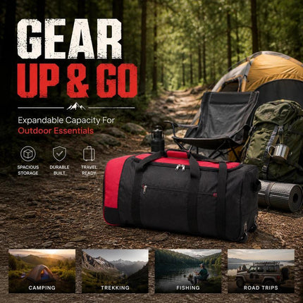 80L Rolling Duffle Bag