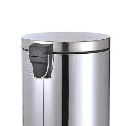30L Stainless Steel Pedal Bin with Lid – Hands-Free Kitchen & Bathroom Trash Can