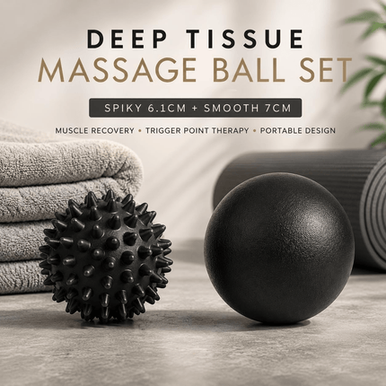 Muscle Massage Ball Set 6.1cm 7cm Lacrosse Spiky Trigger Point Therapy Balls for Back Feet Legs Shoulder