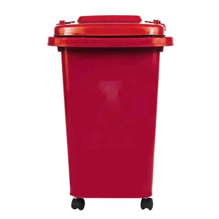 Recycling Wheelie Bin Dustbin for Kitchen Home Office Waste Trash 30L 50L Durable Plastic Rubbish Bin with Wheels Easy Move Compact Design Indoor Outdoor