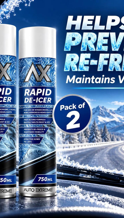 Car Windscreen De-Icer Spray 2 x 750ml – Ice & Frost Remover