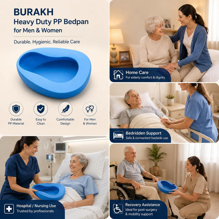 Portable Bed Pan – Spill-Resistant