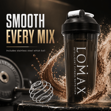 700ml Protein Shaker Bottle with Mixing Ball, BPA-Free Leak-Resistant Sports Drink Mixer Cup for Protein Powder, BCAA and Creatine, Portable Gym Fitness Workout Bottle for Men and Women and Travel Use