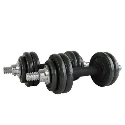 15-50kg Cast Iron Adjustable Dumbbell Weight Barbell Set for Men Women Home Gym Fitness Strength Training Muscle Building Exercise Equipment Indoor Workout