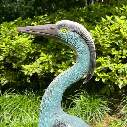 Realistic Heron Bird Scarer Decoy Garden Ornament for Pest Control, Pond, Pigeon, Bird & Cat Repellent