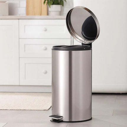 Stainless Steel Pedal Bin – Multi Compartment Recycling Waste Bin