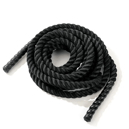 Battle Rope 38MM Heavy Duty Workout Cardio Exercise Gym Sled Pull Rope Available in 6M 9M 12M for Strength Training Fitness Conditioning Home Gym