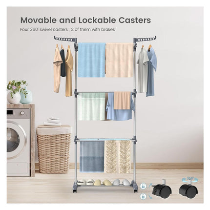 Foldable Clothes Drying Rack