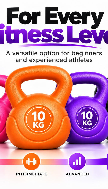 Kettlebell Weight 2KG-20KG Vinyl Coated Cement