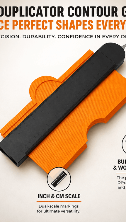 10-Inch Locking Contour Gauge – Profile Duplicator for Flooring & DIY
