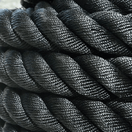 Battle Rope 38MM Heavy Duty Workout Cardio Exercise Gym Sled Pull Rope Available in 6M 9M 12M for Strength Training Fitness Conditioning Home Gym