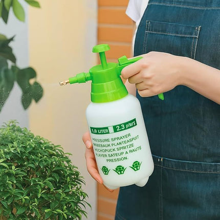 1L/3L Garden Pressure Sprayer Portable Hand Pump Bottle for Chemicals, Weed Killer, Fertilizers, Pesticides, Watering Plants, Lightweight Outdoor Spray Tool for Lawn, Garden, Patio, Plant Care
