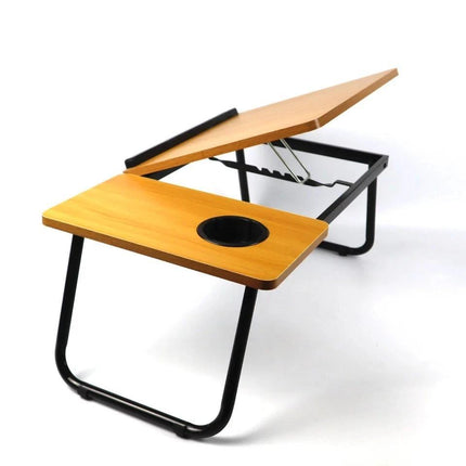 Foldable Laptop Table – Brown