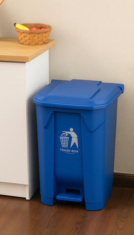 80L Pedal Recycling Bin – Blue