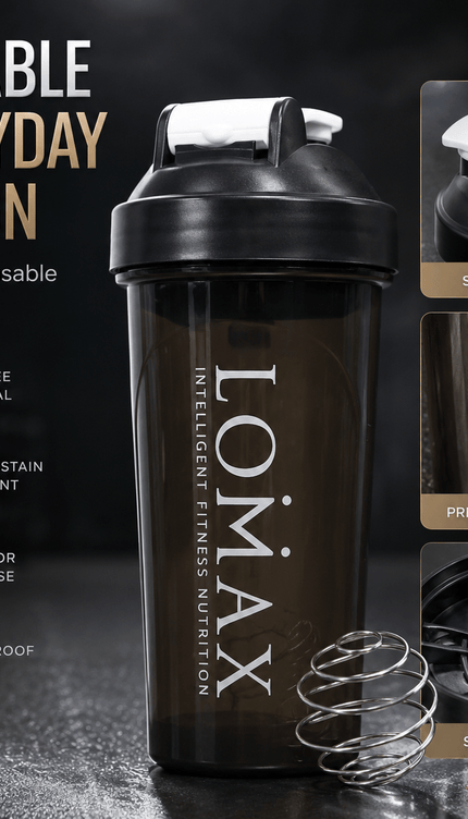 700ml Protein Shaker Bottle with Mixing Ball, BPA-Free Leak-Resistant Sports Drink Mixer Cup for Protein Powder, BCAA and Creatine, Portable Gym Fitness Workout Bottle for Men and Women and Travel Use