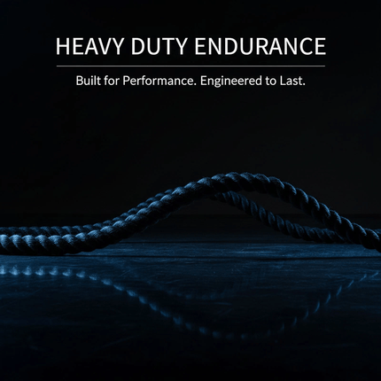 Battle Rope 38MM Heavy Duty Workout Cardio Exercise Gym Sled Pull Rope Available in 6M 9M 12M for Strength Training Fitness Conditioning Home Gym