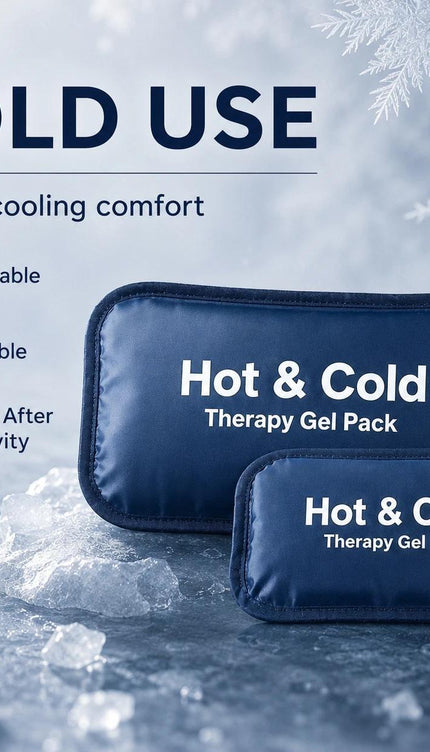 3 Pack Medium Reusable Hot & Cold Gel Packs Compress Shoulder Knee Back Elbow Ankle