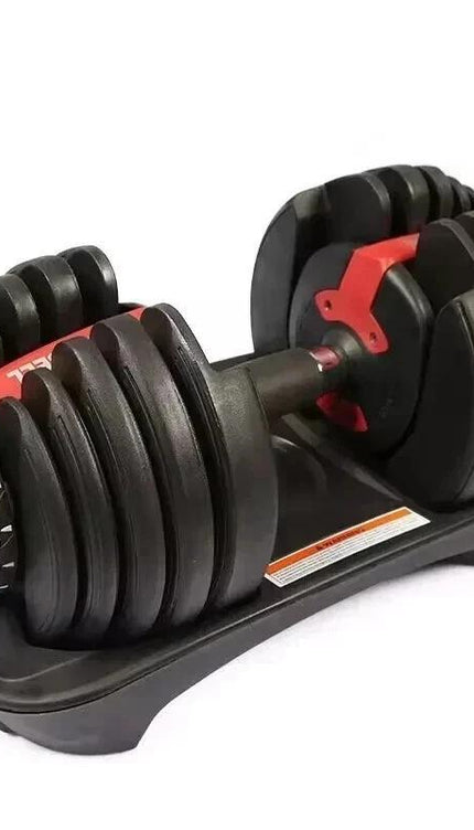24kg Adjustable Quick Dial Dumbbell with Storage Tray