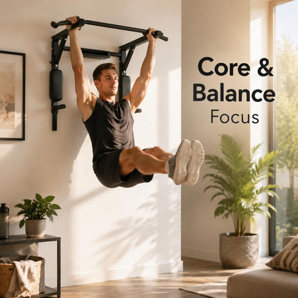 Wall Mounted Pull Up Bar & Dip Station – Power Tower Home Gym | Upper Body Strength Training Station