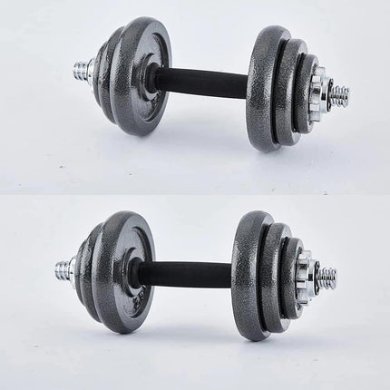 15-50kg Cast Iron Adjustable Dumbbell Weight Barbell Set for Men Women Home Gym Fitness Strength Training Muscle Building Exercise Equipment Indoor Workout