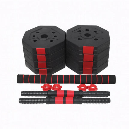 Adjustable Octagonal Dumbbell Set-Red