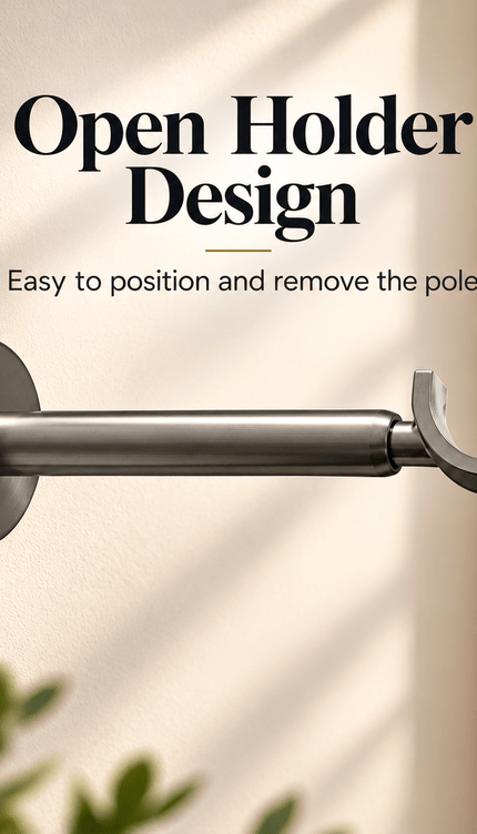 28mm Wall-Mounted Curtain Pole Bracket – Pack of 1 or 2