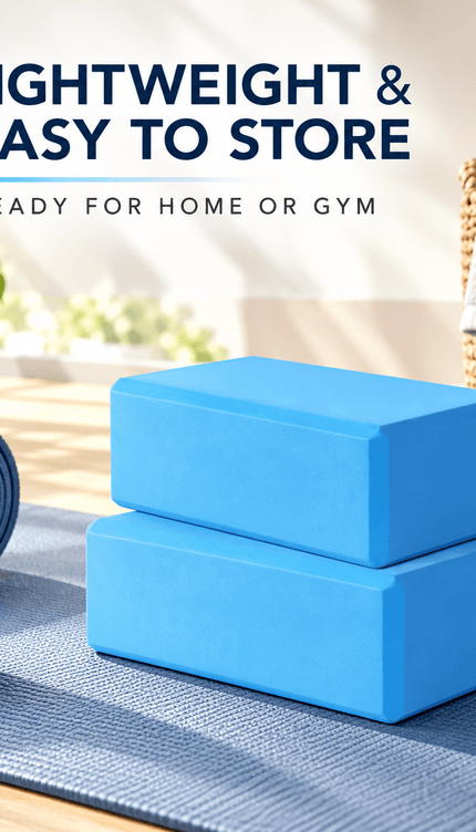 20 pcs Yoga Blocks, Lightweight Non-Slip Foam Yoga Bricks with Supportive Cushioning for Pilates, Stretching, Meditation, Home Workouts and Gym Exercise, for Men and Women, Blue, Purple, Black or Pink