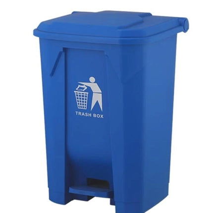 50L Blue Pedal Bin – Hands-Free Recycling Waste Bin for Kitchen, Home & Office, Durable Easy-Clean Rubbish Bin